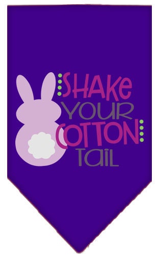 Pet and Dog Bandana Screen Printed, Shake Your Cotton Tail