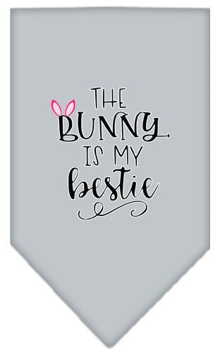Pet and Dog Bandana Screen Printed, The Bunny Is My Bestie
