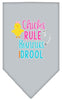 Pet and Dog Bandana Screen Printed, Chicks Rule, Bunnies Drool