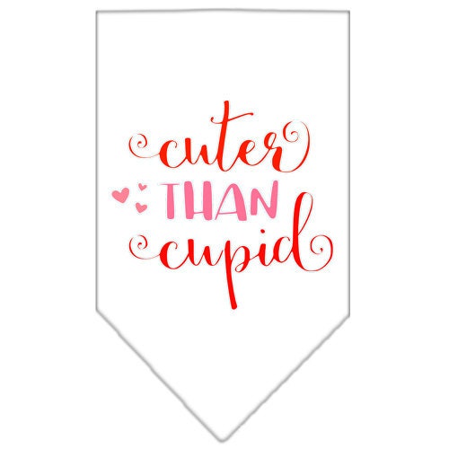 Pet and Dog Bandana Screen Printed, Cuter Than Cupid