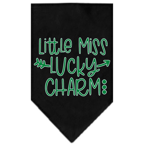 Pet and Dog Bandana Screen Printed, Little Miss Lucky Charm