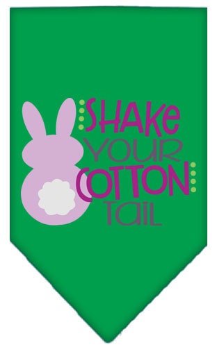 Pet and Dog Bandana Screen Printed, Shake Your Cotton Tail