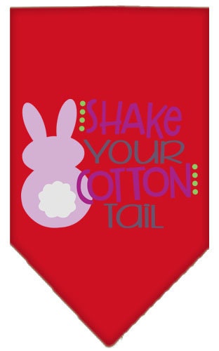 Pet and Dog Bandana Screen Printed, Shake Your Cotton Tail
