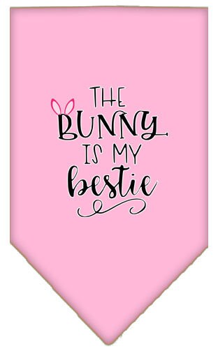 Pet and Dog Bandana Screen Printed, The Bunny Is My Bestie