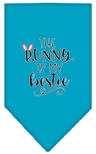 Pet and Dog Bandana Screen Printed, The Bunny Is My Bestie