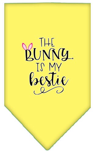 Pet and Dog Bandana Screen Printed, The Bunny Is My Bestie