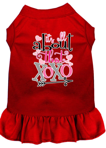 Pet Dress Screen Printed, All About That XOXO