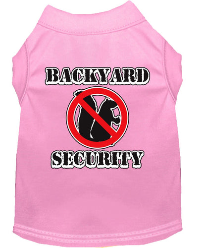 Pet Dog & Cat Shirt Screen Printed, Backyard Security