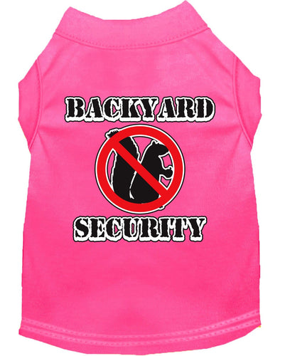 Pet Dog & Cat Shirt Screen Printed, Backyard Security