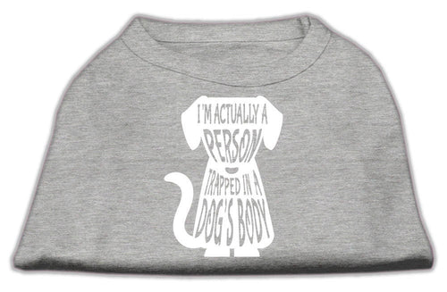 Pet Dog & Cat Shirt Screen Printed, Trapped In A Dog's Body