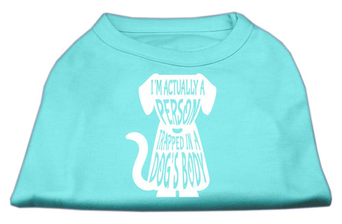 Pet Dog & Cat Shirt Screen Printed, Trapped In A Dog's Body