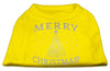 Christmas Screenprinted Dog Shirt, Shimmer Christmas Tree