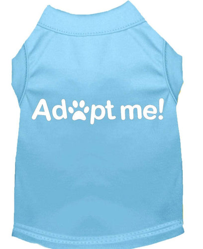 Pet Dog & Cat Shirt Screen Printed, Adopt Me
