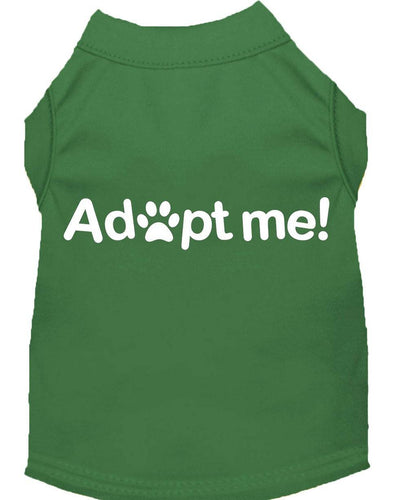 Pet Dog & Cat Shirt Screen Printed, Adopt Me