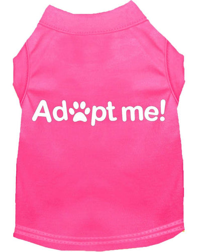 Pet Dog & Cat Shirt Screen Printed, Adopt Me