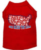 Pet Dog & Cat Shirt Screen Printed, God Bless The USA