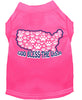 Pet Dog & Cat Shirt Screen Printed, God Bless The USA