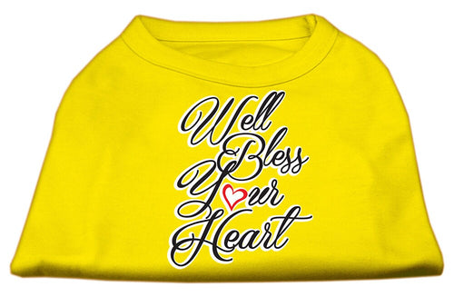 Pet Dog & Cat Shirt Screen Printed, Well Bless Your Heart