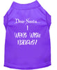 Christmas Screenprinted Dog Shirt, Dear Santa, I Went With Naughty