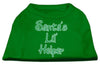 Christmas Screenprinted Dog Shirt, Santa's Lil Helper