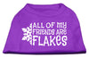 Christmas Screenprinted Dog Shirt, All My Friends Are Flakes