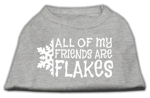 Christmas Screenprinted Dog Shirt, All My Friends Are Flakes