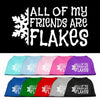 Christmas Screenprinted Dog Shirt, All My Friends Are Flakes