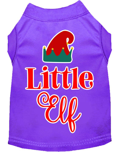 Christmas Pet Dog & Cat Shirt Screen Printed, Little Elf