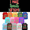 Christmas Pet Dog & Cat Shirt Screen Printed, I Make Spirits Bright