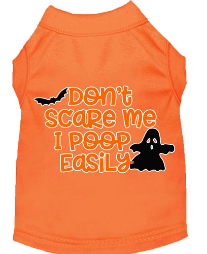 Halloween Pet Dog & Cat Shirt Screen Printed, Don't Scare Me, I Poop Easily