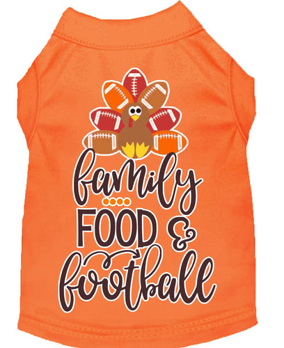 Pet Dog and Cat Shirt Screen Printed, Family, Food & Football