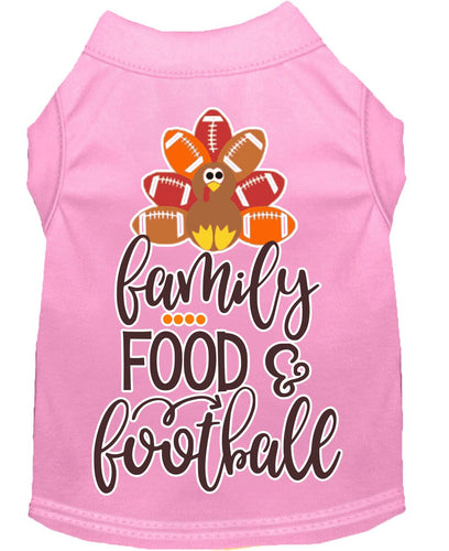 Pet Dog and Cat Shirt Screen Printed, Family, Food & Football