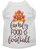 Pet Dog and Cat Shirt Screen Printed, Family, Food & Football
