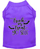 Halloween Pet Dog & Cat Shirt Screen Printed, Trick Or Treat Yo' Self