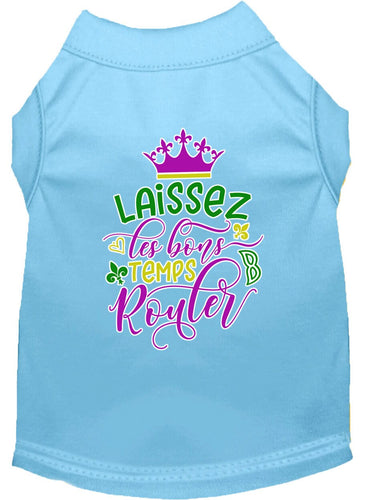 Pet Dog & Cat Shirt Screen Printed, Laissez Les Bons Temps Rouler
