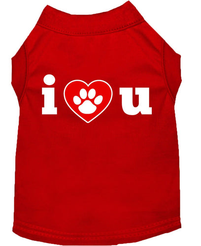 Pet Shirt I Love You