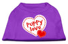 Pet Dog & Cat Shirt Screen Printed, Puppy Love