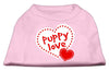 Pet Dog & Cat Shirt Screen Printed, Puppy Love