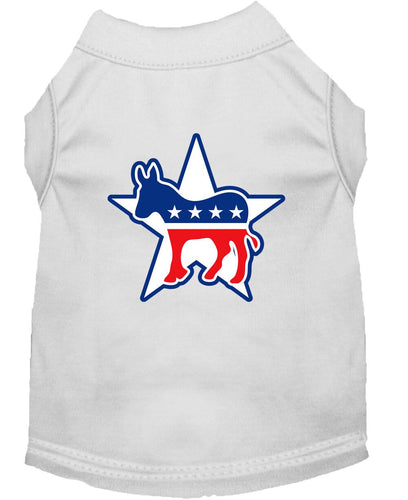 Pet Dog & Cat Shirt Screen Printed, Democrat