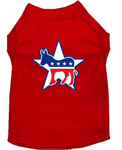Pet Dog & Cat Shirt Screen Printed, Democrat