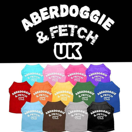 Pet Dog & Cat Shirt Screen Printed, Aberdoggie and Fetch UK