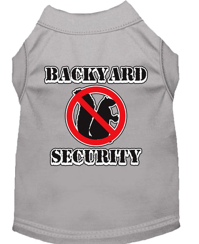 Pet Dog & Cat Shirt Screen Printed, Backyard Security