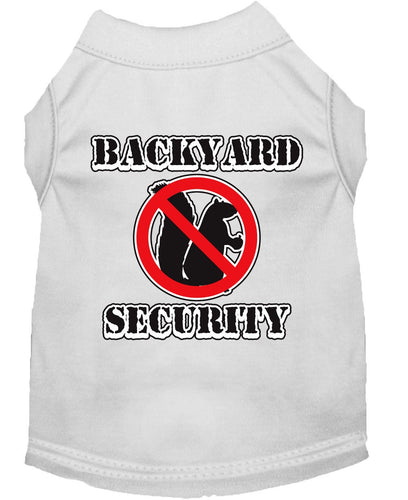 Pet Dog & Cat Shirt Screen Printed, Backyard Security