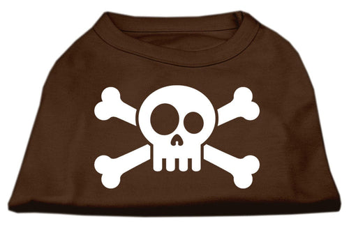 Pet Dog & Cat Shirt Screen Printed, Skull Crossbones