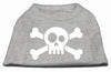 Pet Dog & Cat Shirt Screen Printed, Skull Crossbones
