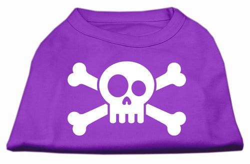 Pet Dog & Cat Shirt Screen Printed, Skull Crossbones