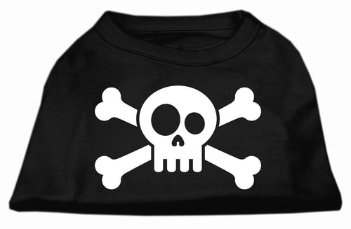 Pet Dog & Cat Shirt Screen Printed, Skull Crossbones