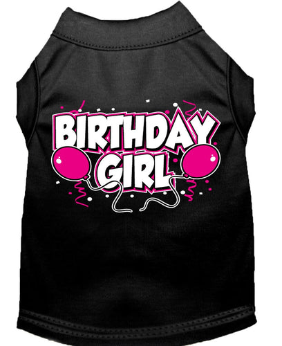 Pet Dog & Cat Shirt Screen Printed, Birthday Girl