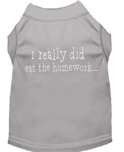 Pet Shirt I Really Did Eat The Homework