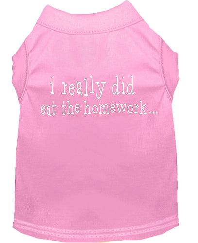 Pet Shirt I Really Did Eat The Homework